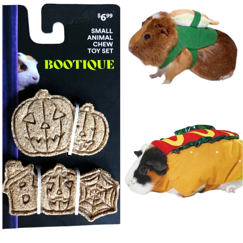NWT Guinea Halloween bundle chew toy costumes